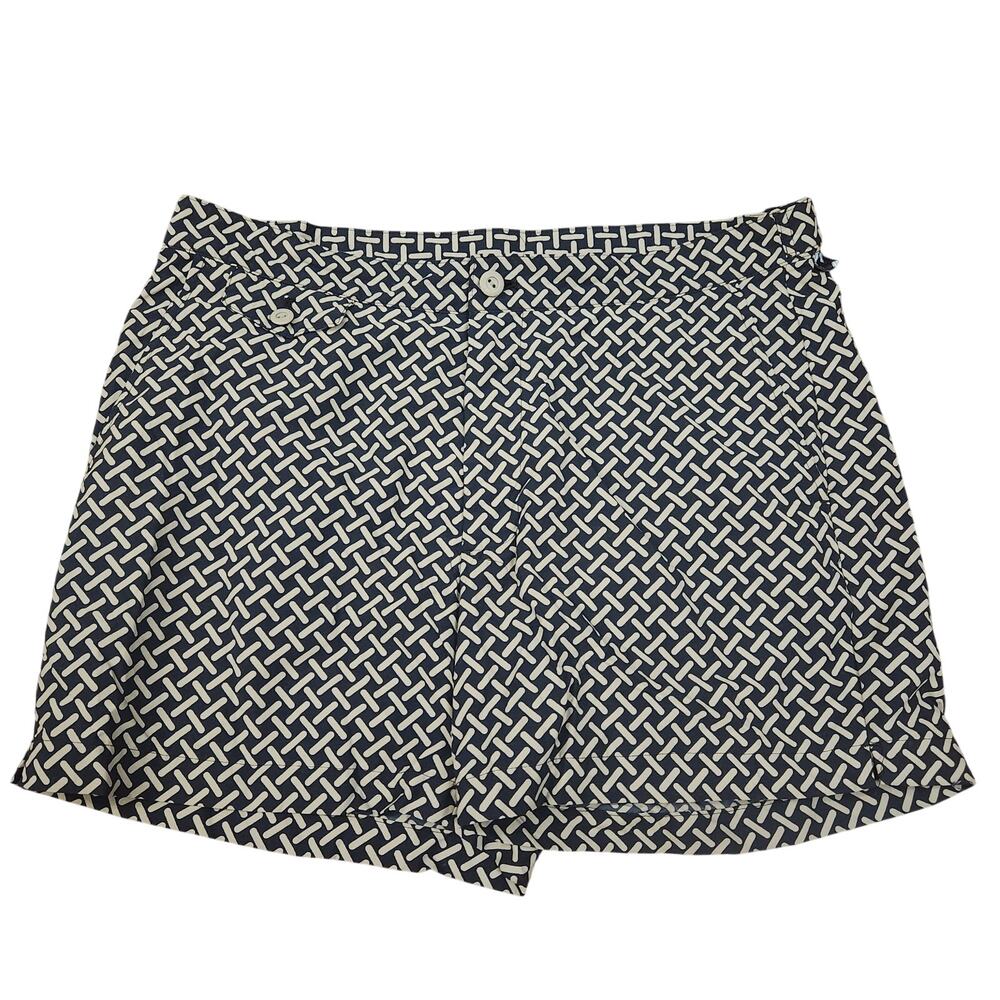 Brooks Brothers Red Fleece Mens Swim Trunks Size W35 Geometric Pattern Lined